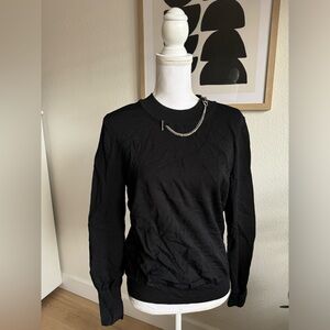 Louis Vuitton black size XL knit sweater